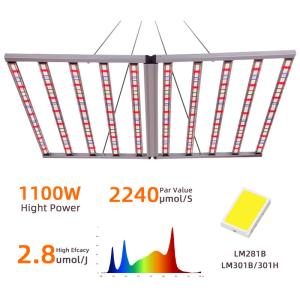 Grow Lights For Indoor Vegetables 1100W UV IR Foldable LED Grow Light Dimmable