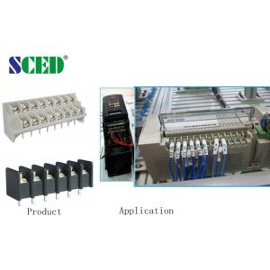 9.525mm PBT Barrier Terminal Block 300V PCB Fixing Screw Connector