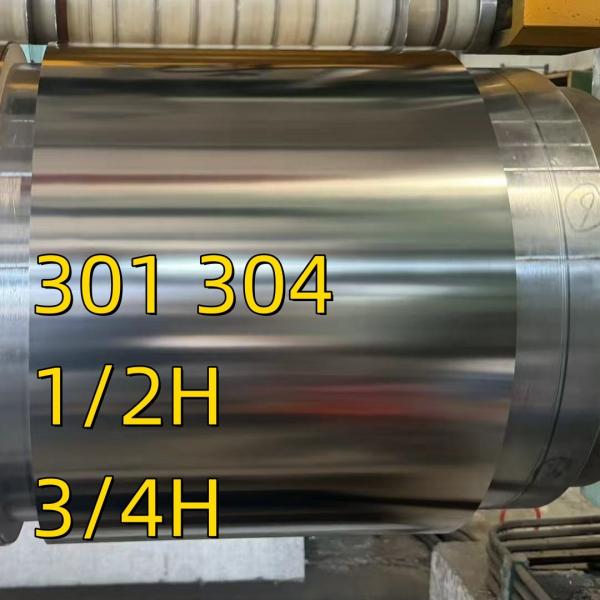 JIS G4313-2011 ASTM A666 Standard SUS301 CSP 3/4H Full Hardness H Stainless Steel Coils Strip 1.0*80mm
