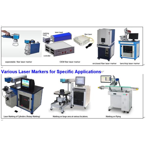 1064nm Wavelength Laser Marking Machine 20W / 30W / 50W / 100W Fiber Laser Marker