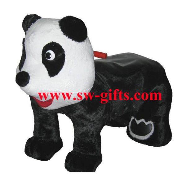 High quality and cheap plush motorized riding animals in mall for sell