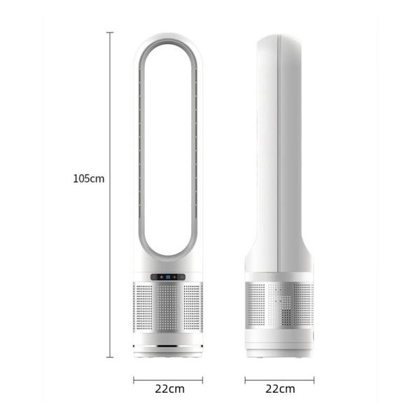 105cm High Floor Standing Cooling Bladeless Fan with HEPA Filter Air Purifier at Best