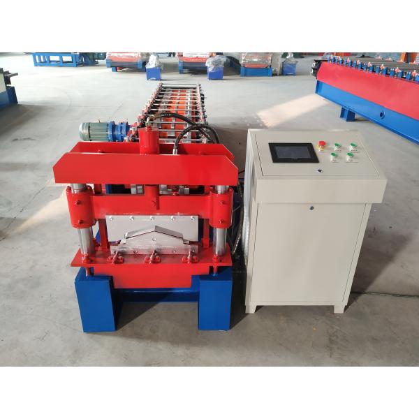 Color Steel Metal Roof Ridge Roll Forming Machine 15 - 20 m/min