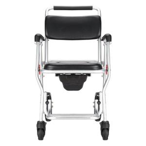Mobility Toilet Chair Pregnant Women Aluminum Alloy Wheeled Commode Chair