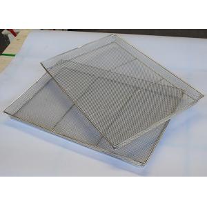 FDA Wire Dehydrator Drying Steel Mesh Tray For Food