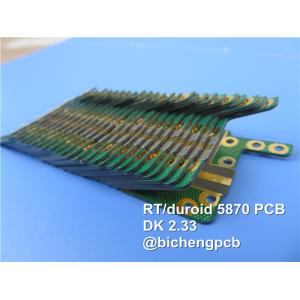 China Rogers High Frequency PCB Made on RT/duroid 5870 with 10mil, 20mil, 31mil and 62mil Coating with Immersion Gold on sale China Rogers High Frequency PCB Made on RT/duroid 5870 with 10mil, 20mil, 31mil and 62mil Coating with Immersion Gold on sale