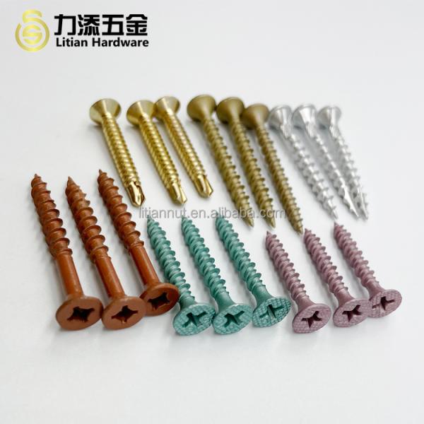 Carbon Steel Cross Recessed Countersunk Head Chipboard Screws Wood Screw