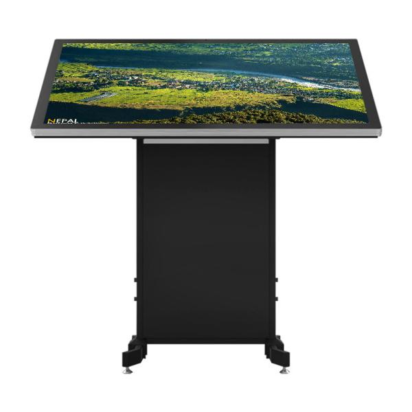 1080P Floor Standing Digital Signage Guilding MenuTemperded Glass Panel