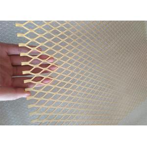 14mm H65 Thickness Expanded Brass Mesh MAX 3.4m Decorative Mesh Screen