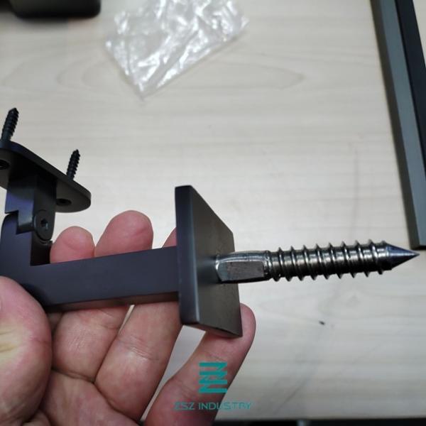 ISO9001 90 Degree Satin Finish Balustrade Handrail Brackets