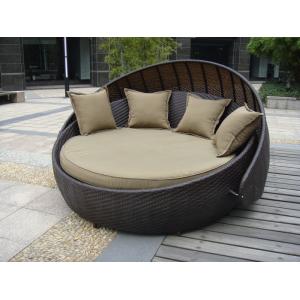 Indoor Office / Home Resin Wicker Daybed With Aluminium Frame