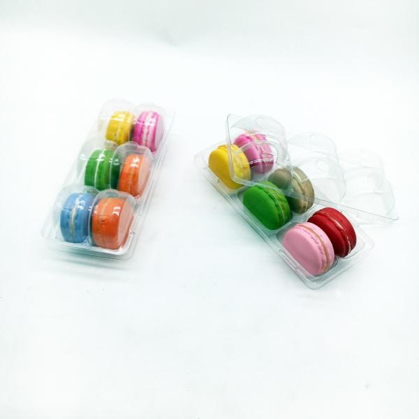 Buy Customized food blister packaging macaron /candy/cookie/chocolate plastic  6 pack tray at wholesale prices
