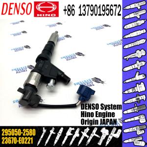 New Diesel Common Rail Fuel Injector 295050-2580 23670-E0221 For HINO Engine