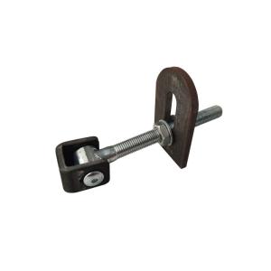 yellow galvanized out swing gate hinge with long bolt M16