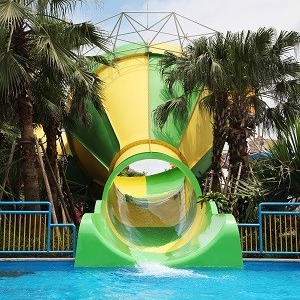 Commercial Fiberglass Water Slides Customized 30MX20M Size