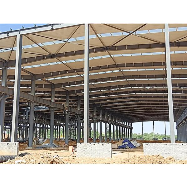 Buy Industrial Pre Engineered Metal Buildings Warehouse Hangar Showroom Supermarket Building at wholesale prices