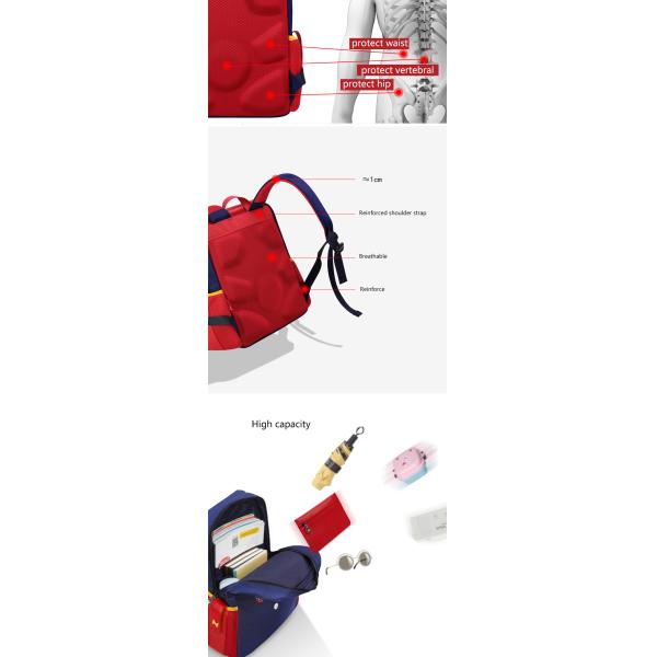 Nohoo new design school bag PU PVC Polyester double shoulder bag student children school bags