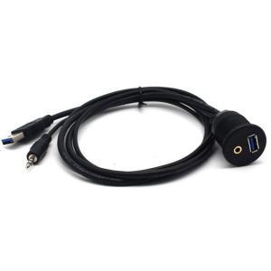 China Bike Car Audio Cable / Audio Extension Cable Max 1 Ohms Contactor Resistance on sale