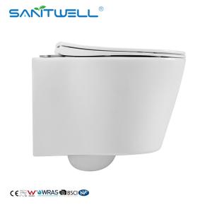 Chaozhou Popular Styles Concealed Cistern Antibacterial Rimless Wall Flush