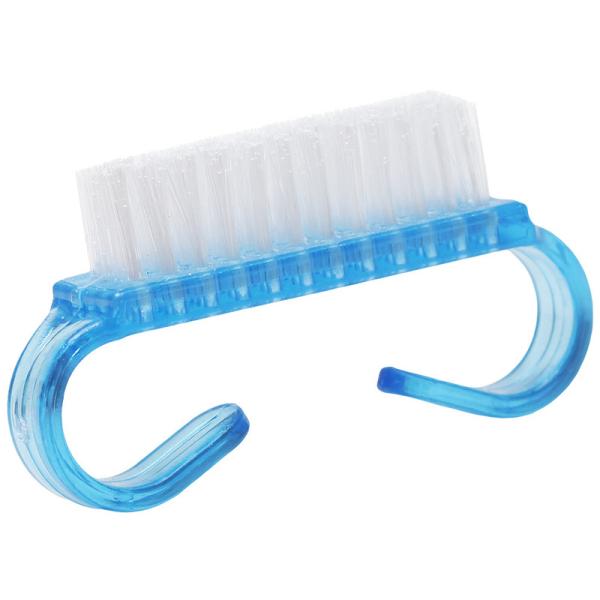 Plastic Handle Nail Brush with Four Rows of Nylon Bristles Easy to and Effective