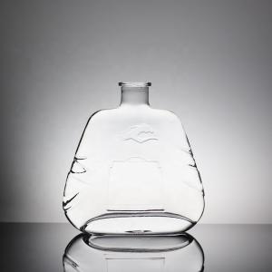 Beauty Female Glass Bottle in Customized Shape for Wine Aficionados and