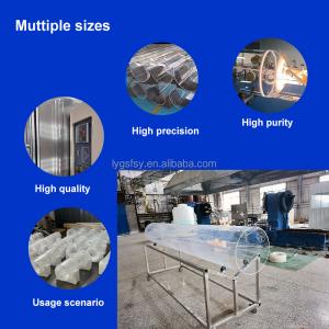 Custom Quartz Glass Tube Large Diameter Polishing