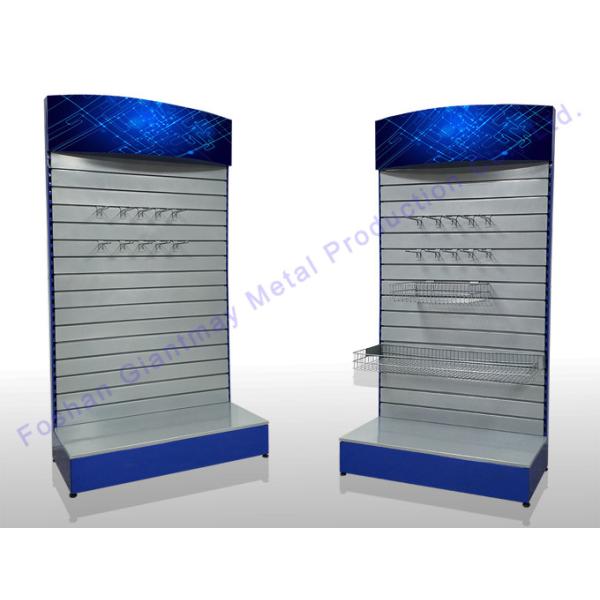 Portable Metal Slatwall Stand Cellphone Accessory Display Rack Slat Wall Accessories