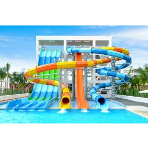 New Design Customized Water Park Equipment Adult Fiberglass Pool Slides