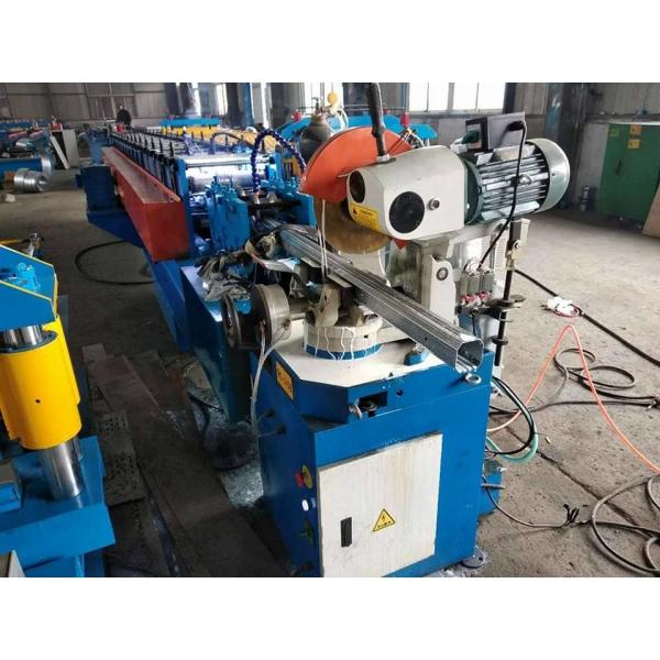 Gear Box Drive Round Water Pipe Forming Machine Locked Metal Gutter Making