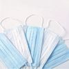 Non Irritating Disposable Mouth Mask , Disposable Blue Earloop Face Mask