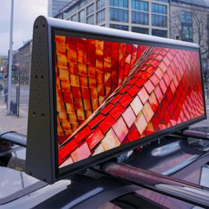 CE ROHS FCC Car Top Led Display Full Color taxi advertising screens