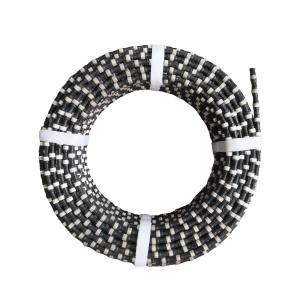 Cutting Stone Granite Marble Choose LINSING 11.0mm Diamond Wire Saw with Rubber