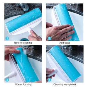 Silicone Lint Roller with long handle