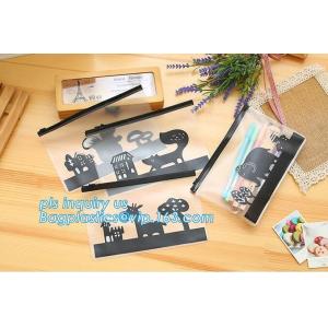 pp transparent bag with zipper slider forclothing packing, clear vinyl pvc