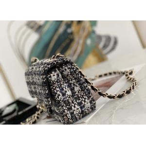 Mouth Cover Luxury Chain Bag Stitching Wool Metal Collocation