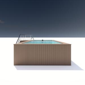 Acrylic Wood Plastic Board Color Luxury Private Swimming Pool for Outdoor