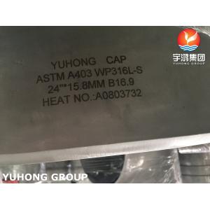 Quality Large Thickness ASTM A403 WP304L Stainless Steel Cap for sale