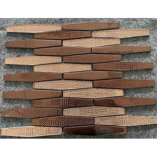 Buy Metal Glazed Glass Mosaic Tiles 300x300mm for Swimming Pools at wholesale prices