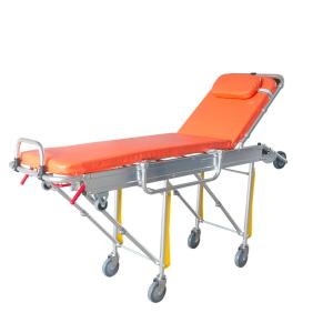 Emergency Medical Loading Folding Ambulance Stretcher With Aluminum Alloy