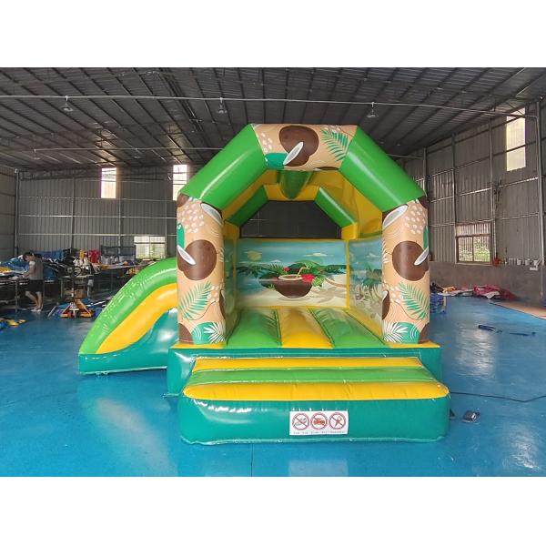 Commercial Grade Inflatable Combo Coconut Tree Sandbeach Inflatable Bouncy House