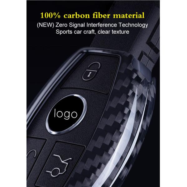 Silky Touching 3k Mercedes Carbon Fiber Key Cover