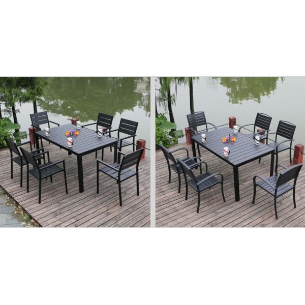 New design Poly Plastic wood Aluminium chairs and table Hotel Outdoor Garden Patio chair