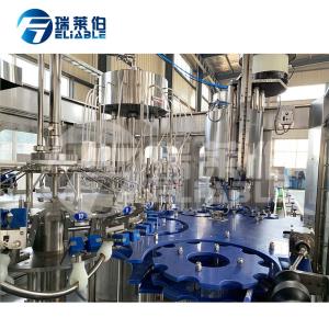 Small Scale Soda Glass Bottle Filling Machine / Water Bottling Equipment
