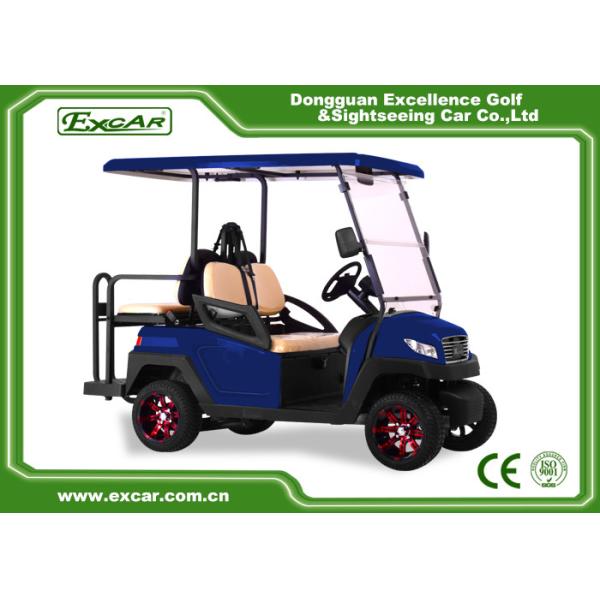 Acid Lead Battery Electric Golf Carts 4 Passenger Car For Tourist