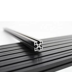 Black Anodized T Slot Aluminium Extrusion Profile ISO9001