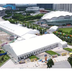 Deluxe Outdoor Exhibition Tents Polyester Textile Cover 500 Seater