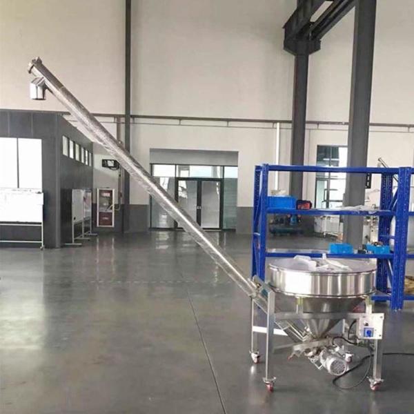 CustomStainless Steel 304 Material Inclined Screw Conveyor Auger Feeder Conveyor Spiral Machine for Food Powder Fodder Additive
