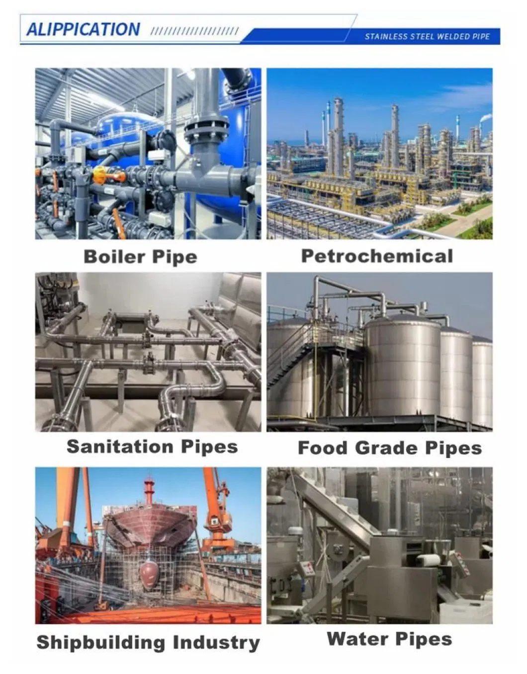 Grade 304 Round and Square Seamless Stainless Steel Pipe for Decoration/Industry