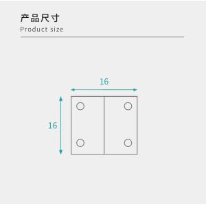 16x16mm Plastic L-Brackets Perfect for KD Furniture and Home Renovation 4 Holes