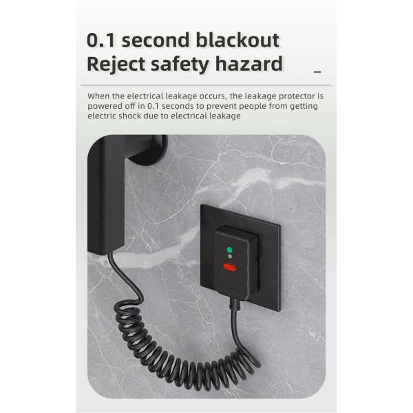 Water and Electric Heated Dual Towel Rail Rack for Wall Mounted Bathroom Installation